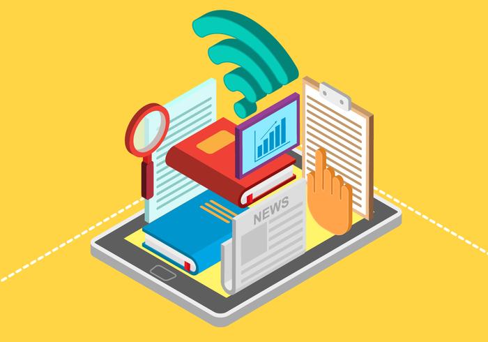 Free Isometric Tablet Ereader Vectors Free Isometric Tablet Ereader Vectors