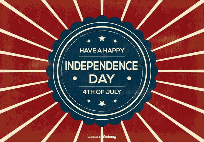 Retro Independence Day Illustration vector