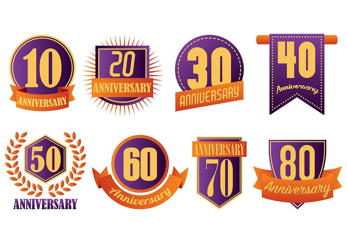 Free Aniversario Icons Vector