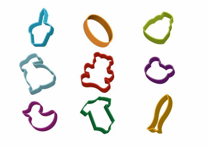 Birthday Cookie Cutter vector