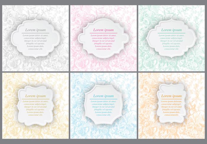 Floral Wedding Invitations vector