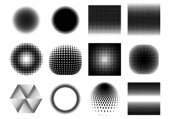 Free Halftone Gradient Vectors Free Halftone Gradient Vectors