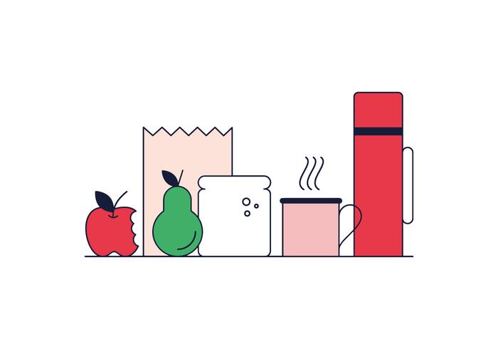 Lunch Vector