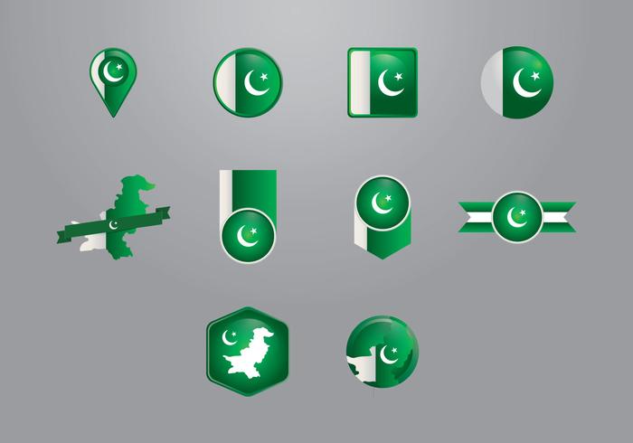 Pakistan Flag Vectors Pakistan Flag Vectors