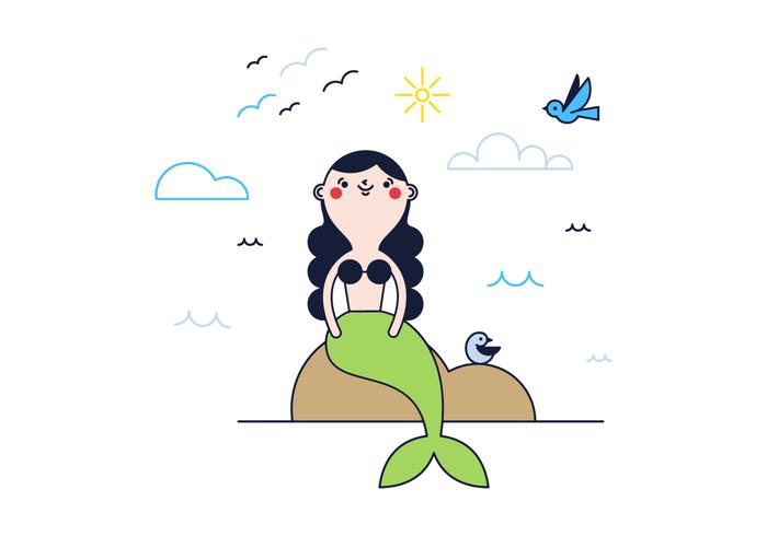 Free Mermaid Vector Free Mermaid Vector