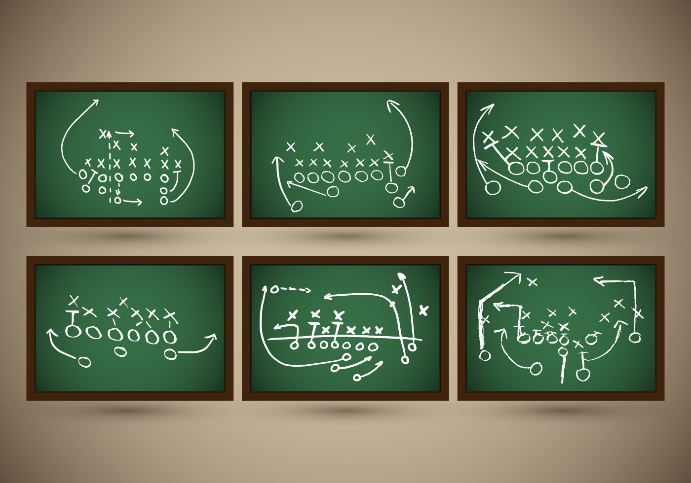 playbook football slate strategy vector