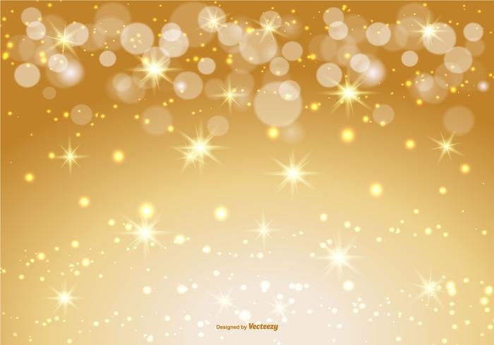 Fondo hermoso del oro Bokeh / Sparkle vector