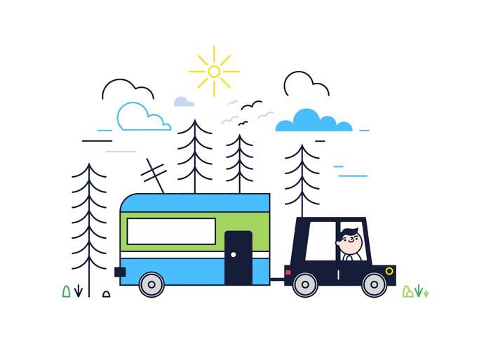 Free Vw Camper Vector