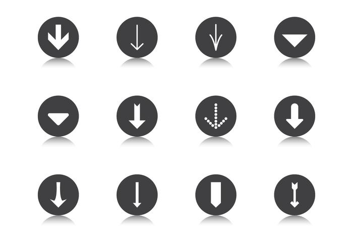 Degrade Arrow Button Vector Pack Degrade Arrow Button Vector Pack
