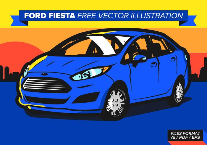 Ford Fiesta Free Vector Illustration Ford Fiesta Free Vector Illustration