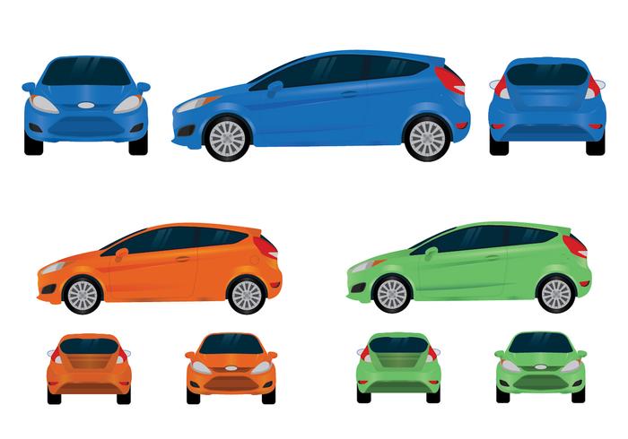 Ford Fiesta Vector Views Ford Fiesta Vector Views