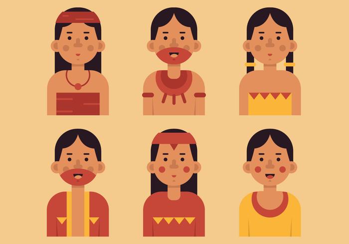 Vector Inca People 