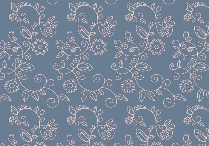 Floral Outline Pattern vector