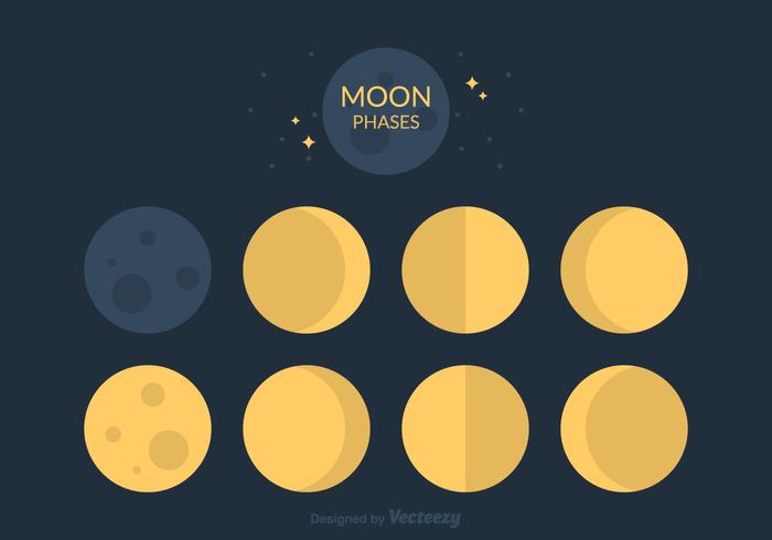 Free Moon Phases Vector