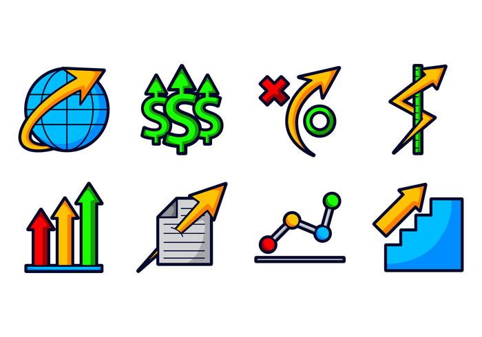 Crecer Icono de Negocios vector