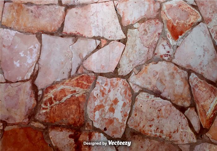 Vector Realistic Stonewall Background 