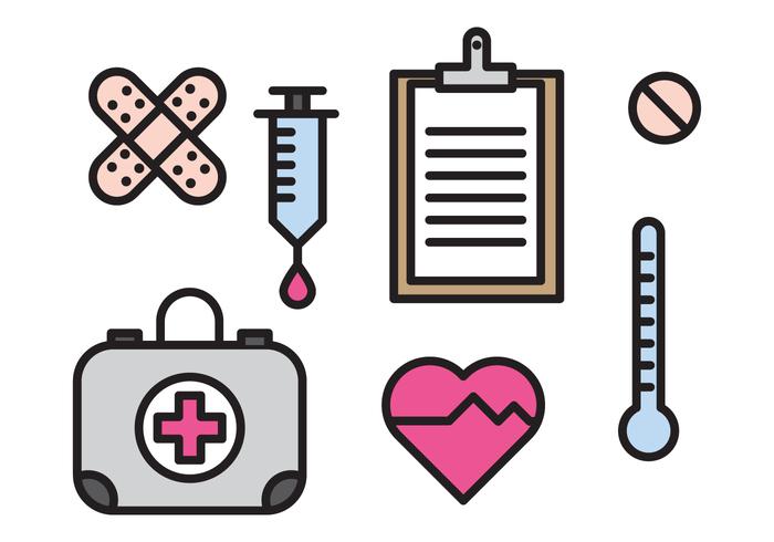 Medical elements vector