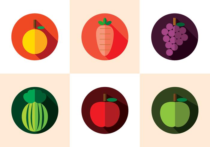 Fruit Fridge Magnet Vector