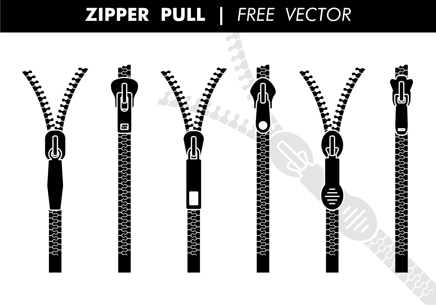 zipper clipart black and white - photo #37