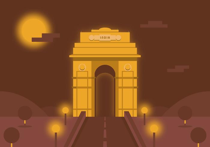 Vector de la puerta de la India