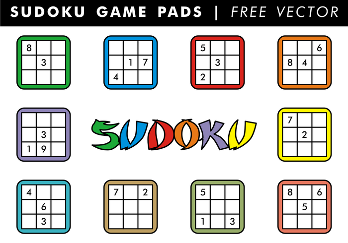 Sudoku Game Pads Free Vector