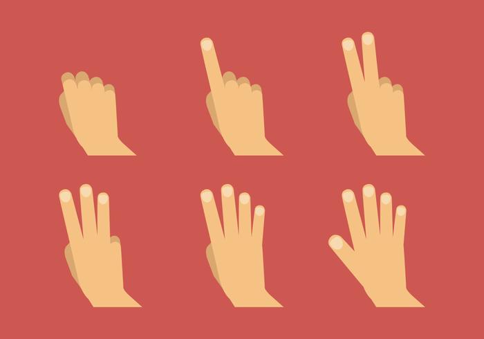 Hand Symbols Set vector