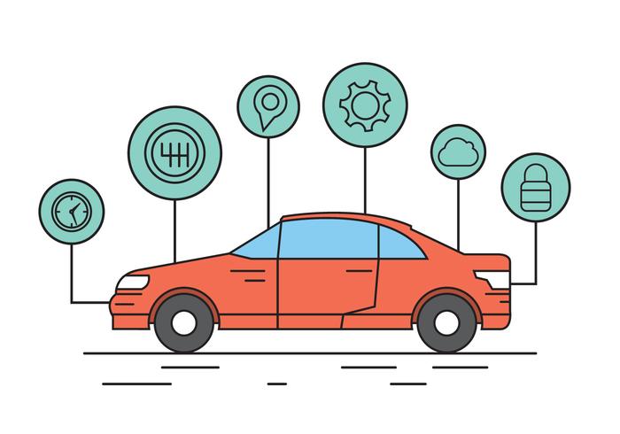 Elementos libres del vector del coche