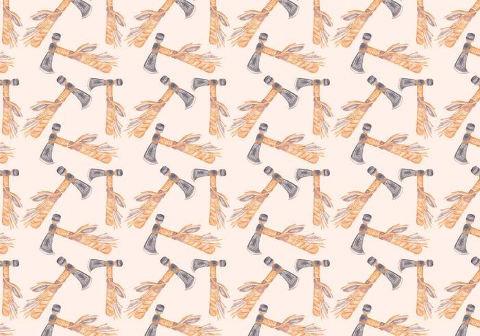 Free Vector Watercolor Axe Pattern Free Vector Watercolor Axe Pattern