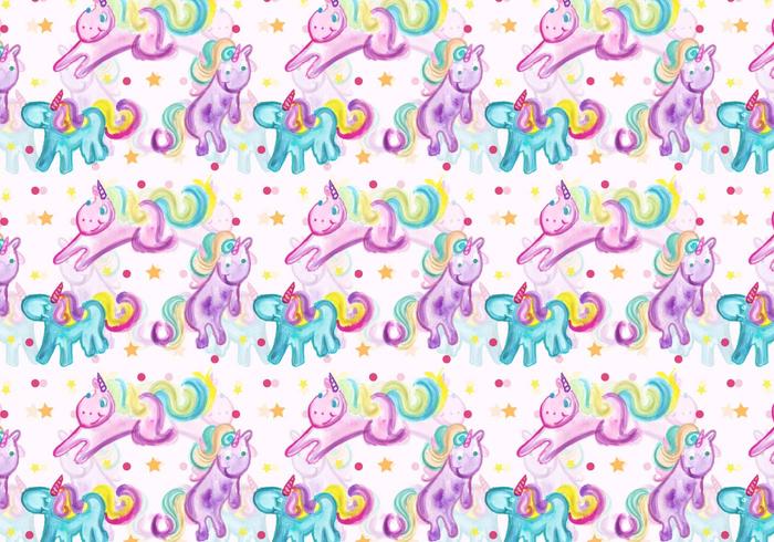 Free Vector Unicorn Pattern