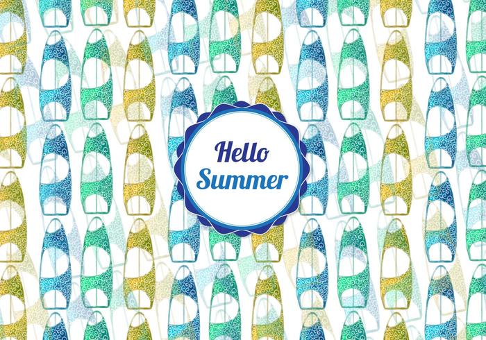 Free Vector Watercolor Surf Pattern Free Vector Watercolor Surf Pattern