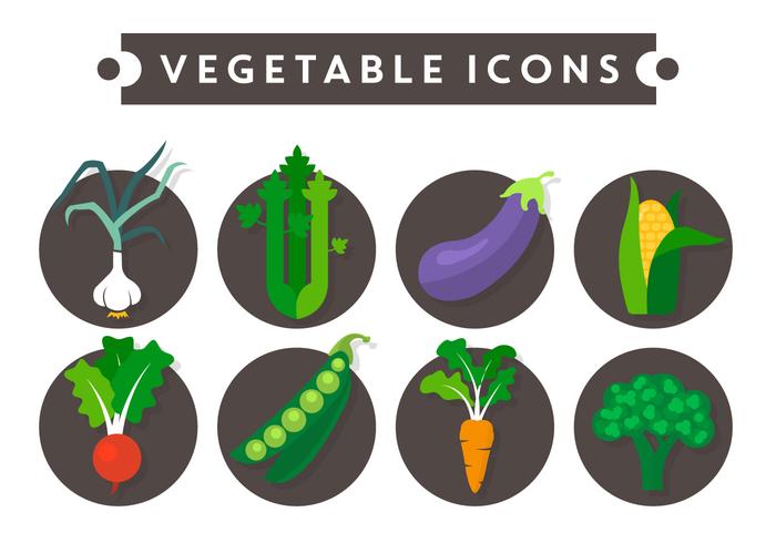 Vegetales Vector Iconos