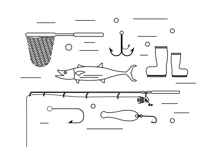 Free Fishing Elements vector