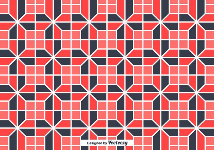 Tiles With Geometrical Random Shapes Vector Background