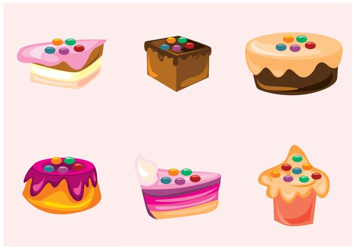 Smarties and Cakes Vectors
