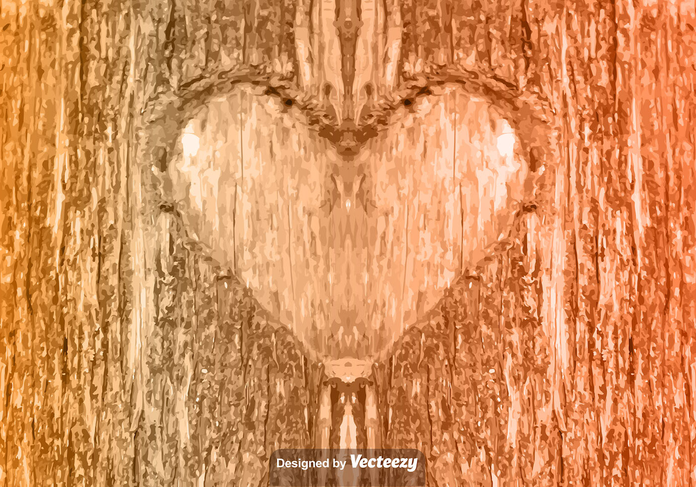 Heart Carved In Tree Drawing