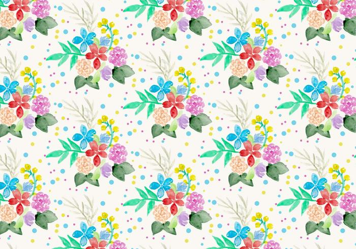 Free Vector Watercolor Floral Background Free Vector Watercolor Floral Background