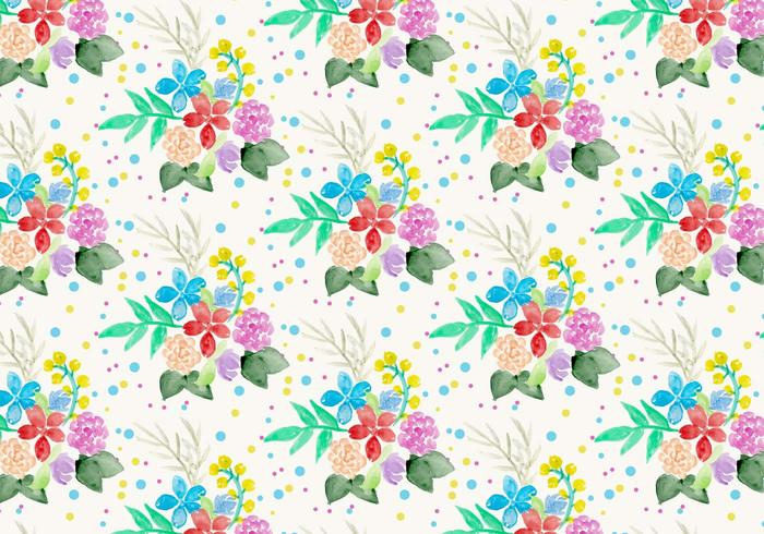 Free Vector Watercolor Floral Background