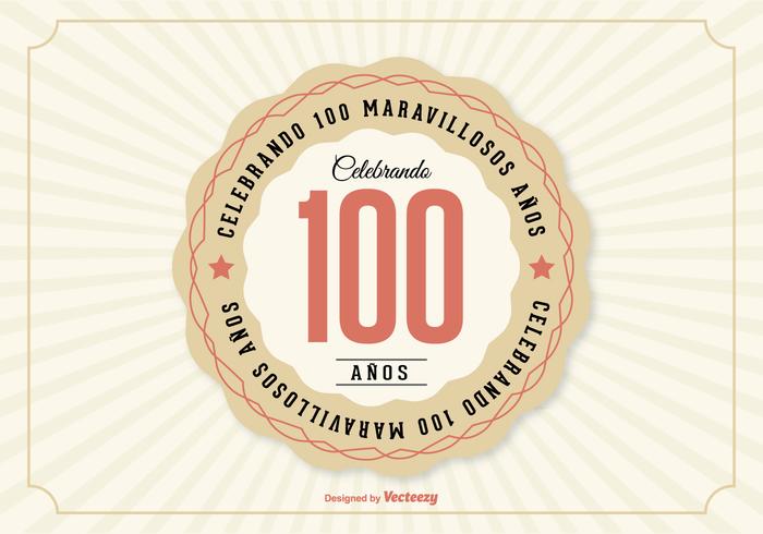 100th Aniversario Illustration vector