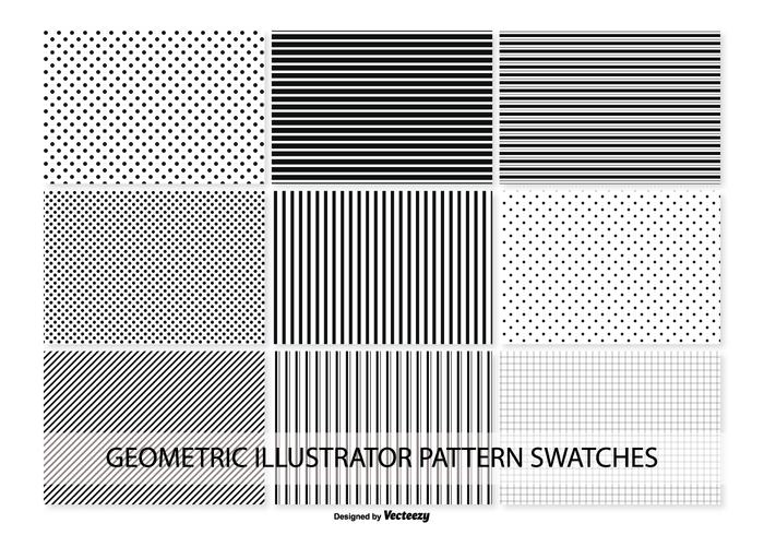 Geometric Vector Pattern Swatches