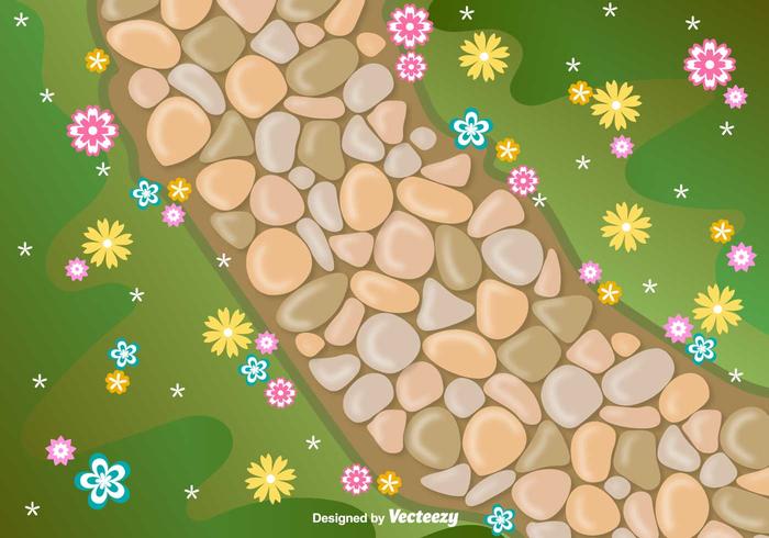 Vector Stone Path Vector Illustration Vector Stone Path Vector Illustration
