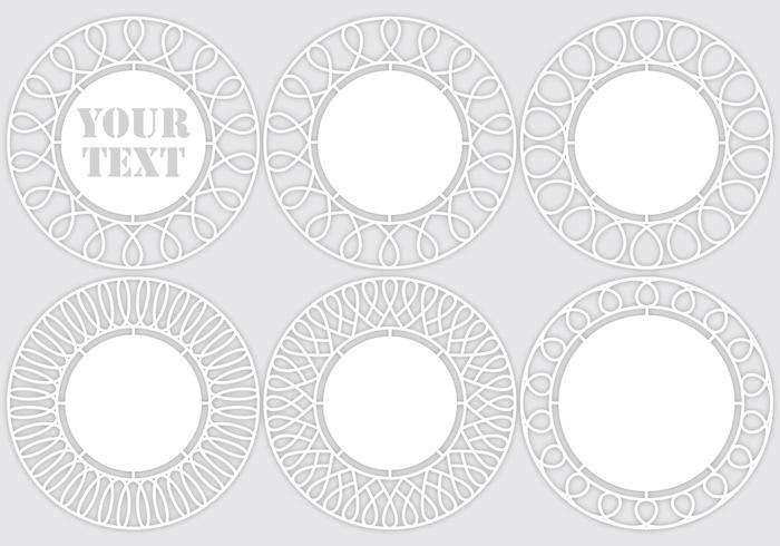 Laser Cut Templates vector