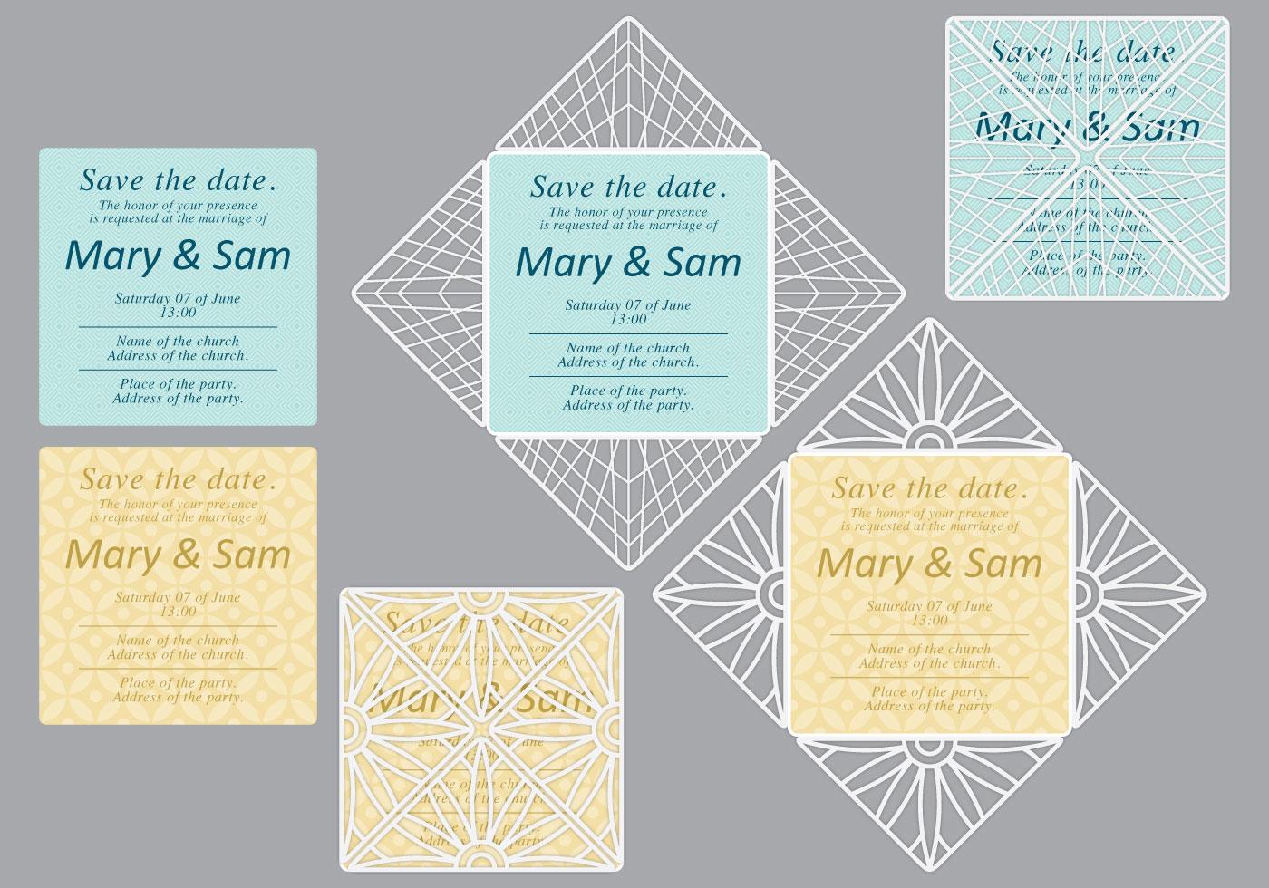 Laser Cut Invitations 113849 Vector Art at Vecteezy