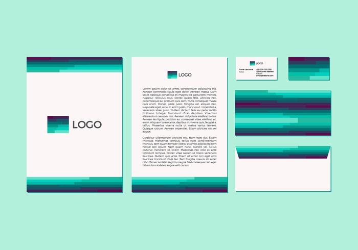 Free Emerald Vector Letterhead Design Free Emerald Vector Letterhead Design