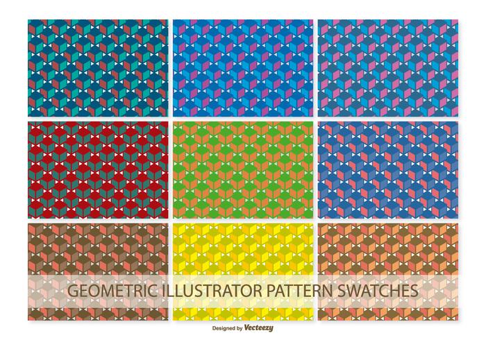 Geometric Vector Pattern Swatches