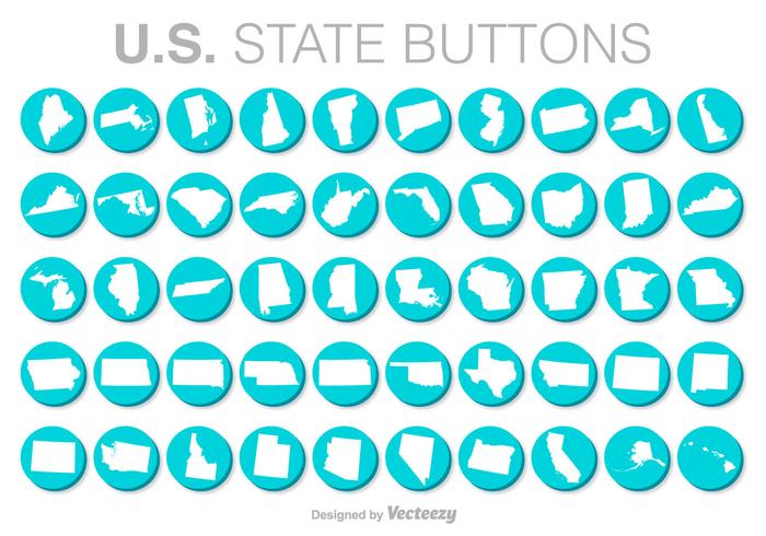 United States Vector Buttons