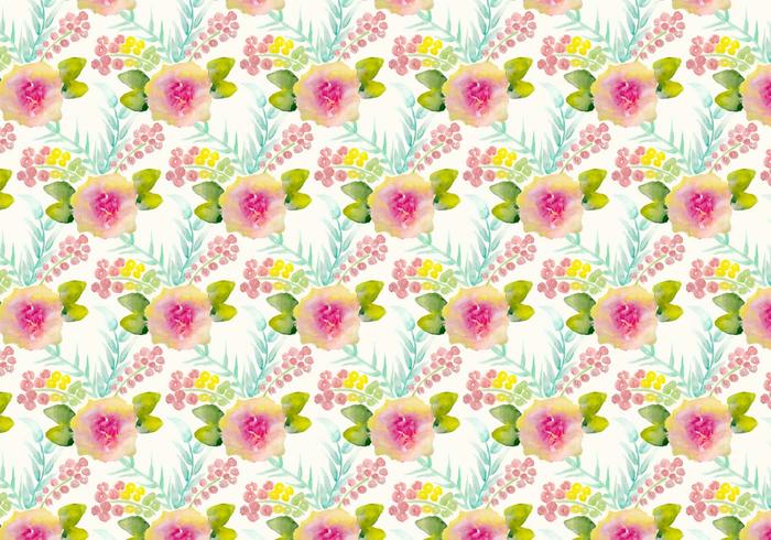 Free Vector Watercolor Floral Background Free Vector Watercolor Floral Background