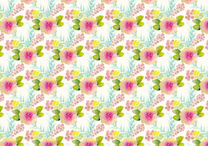 Free Vector Watercolor Floral Background