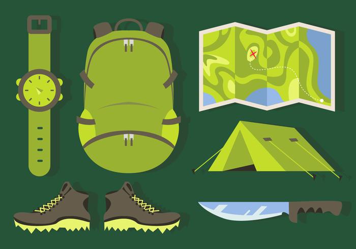 Mountaineer Elements Illustrations Vector