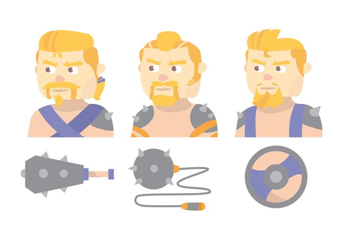 Barbarian Vector Set