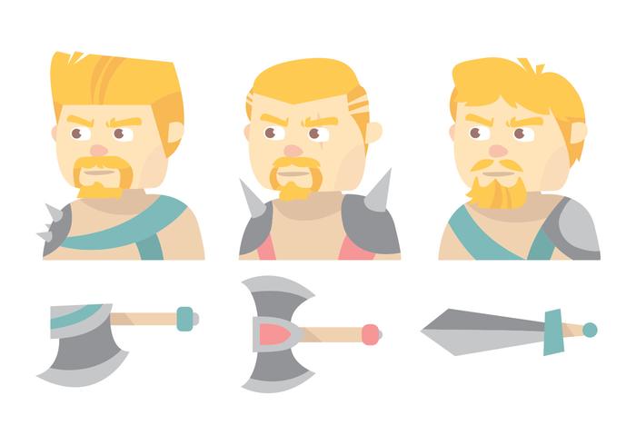 Barbarian Vector Set